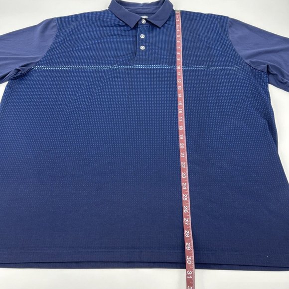Callaway Shirt Men's XXL Blue Geometric Opti-Dri Short Sleeve Polo Golf - Picture 6 of 9